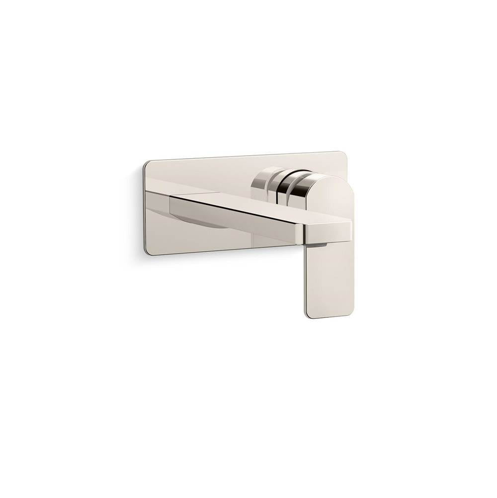 Kohler - Parallel Wall-mount single-handle bathroom sink faucet, 1.2 gpm - Vibrant Polished Nickel