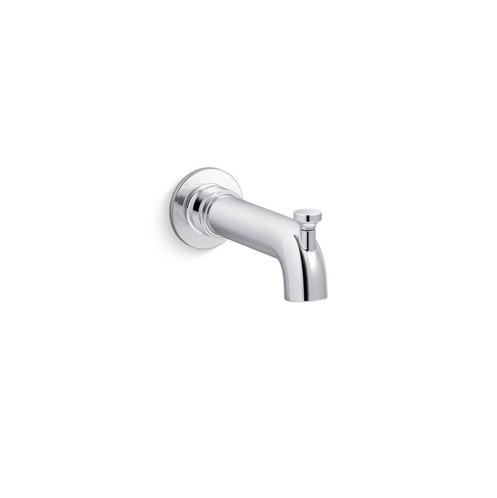 Kohler - CastiaE by Studio McGee Wall-mount bath spout with diverter - Polished Chrome