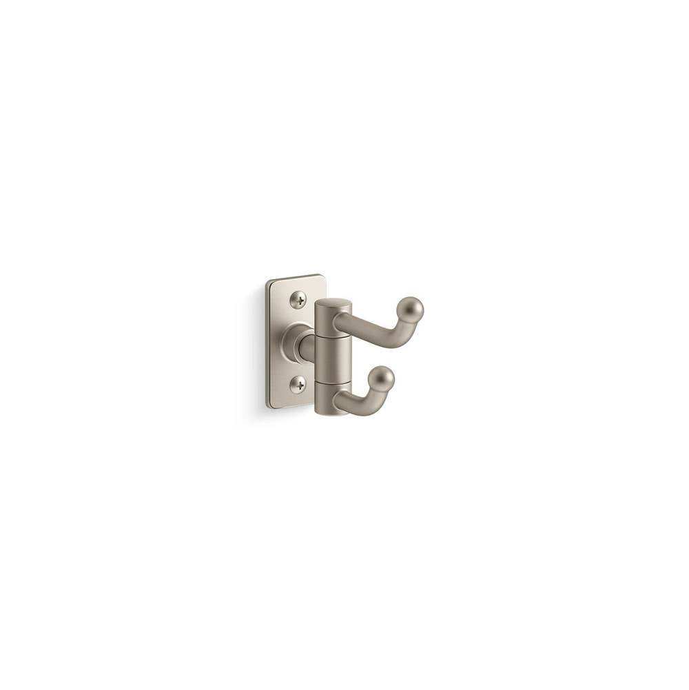 Kohler - CastiaE by Studio McGee Double robe hook - Vibrant Brushed Nickel