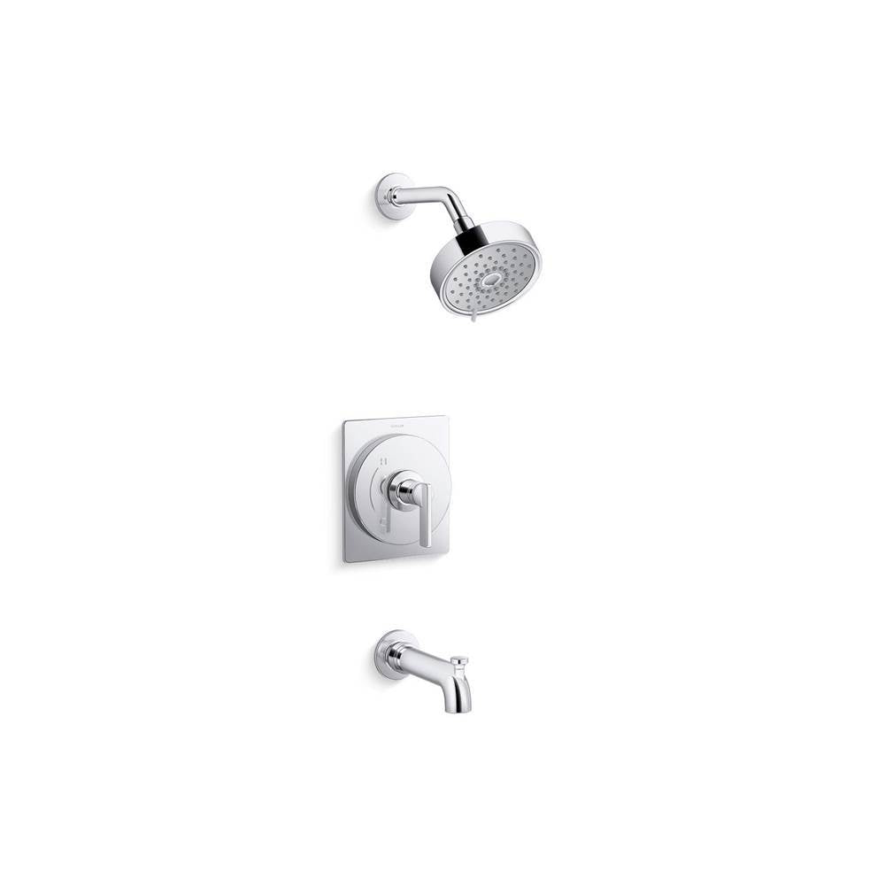 Kohler - CastiaE by Studio McGee Rite-Temp bath and shower trim kit, 1.75 gpm - Polished Chrome