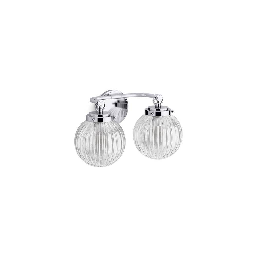 Kohler - EmbraE by Studio McGee Two-light sconce - Polished Chrome