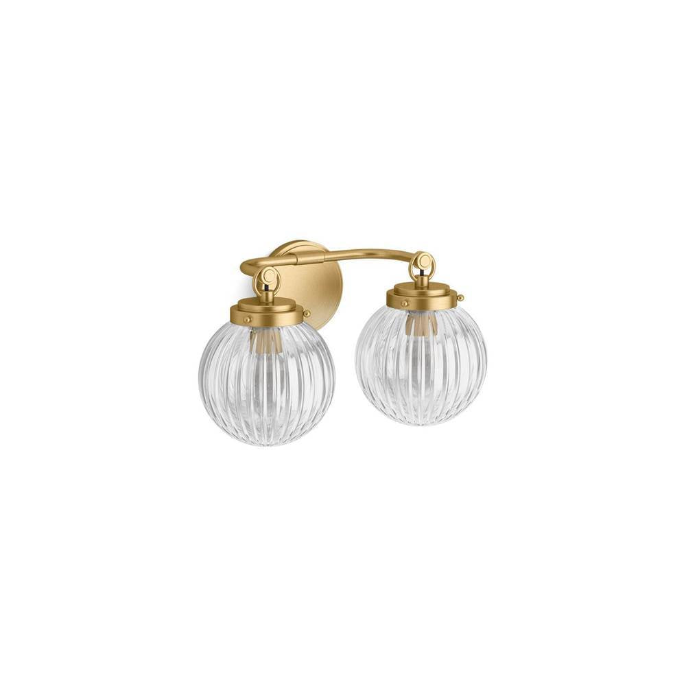 Kohler - EmbraE by Studio McGee Two-light sconce - Brushed Moderne Brass