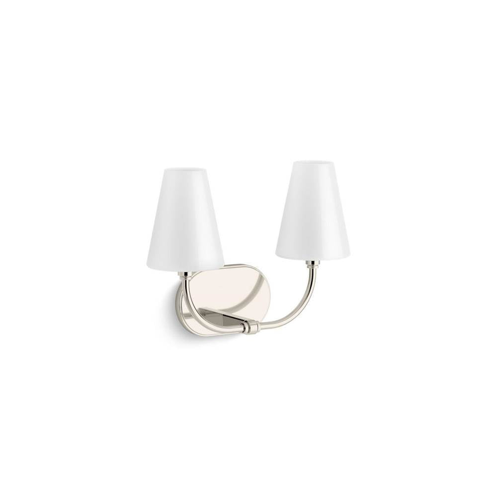 Kohler - KernenE by Studio McGee Two-light sconce - Polished Nickel
