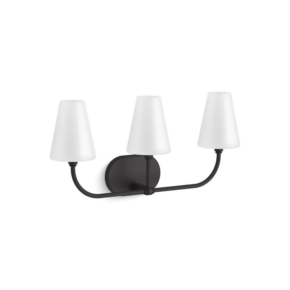 Kohler - KernenE by Studio McGee Three-light sconce - Matte Black
