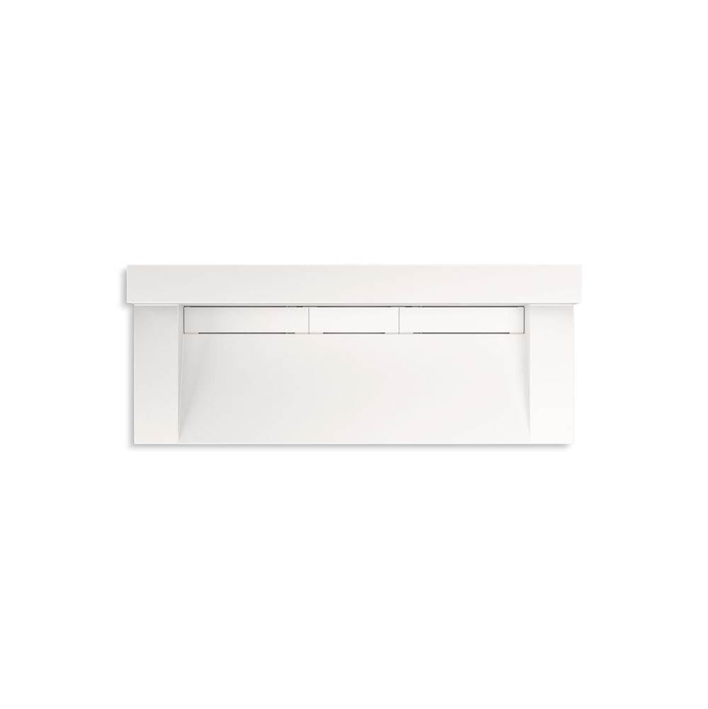 Kohler - ConstellationE 60'' wall-mount trough lavatory system with backsplash - Designer White