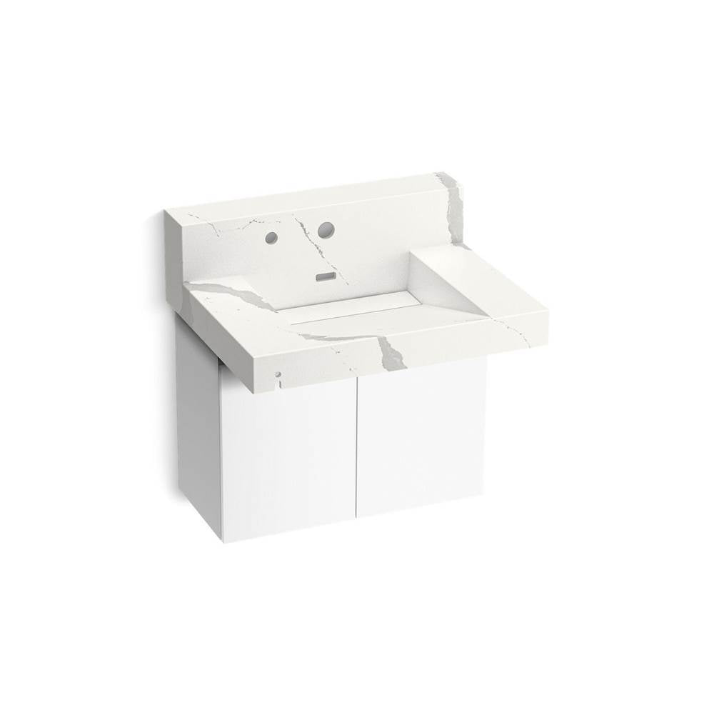 Kohler - ConstellationE 30'' wall-mount lavatory system with backsplash - Et Bianco Cal