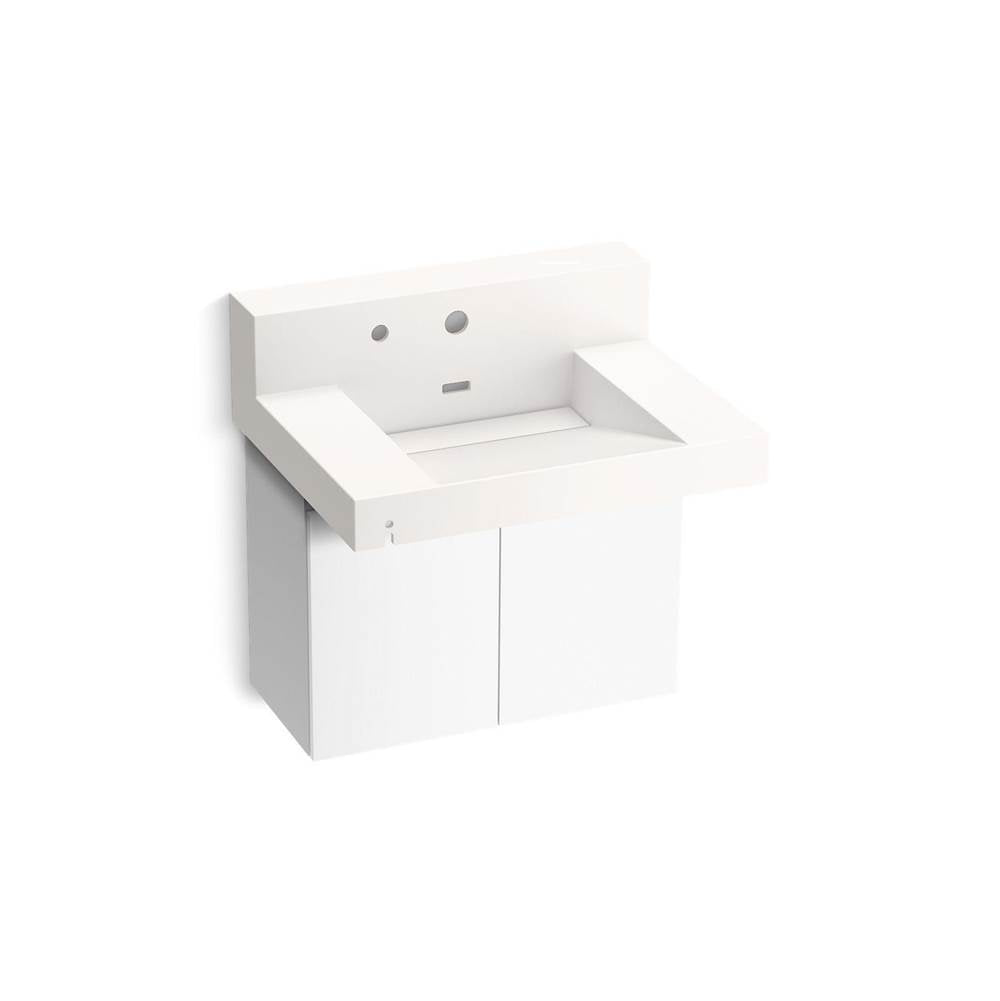 Kohler - ConstellationE 30'' wall-mount lavatory system with backsplash - Designer White