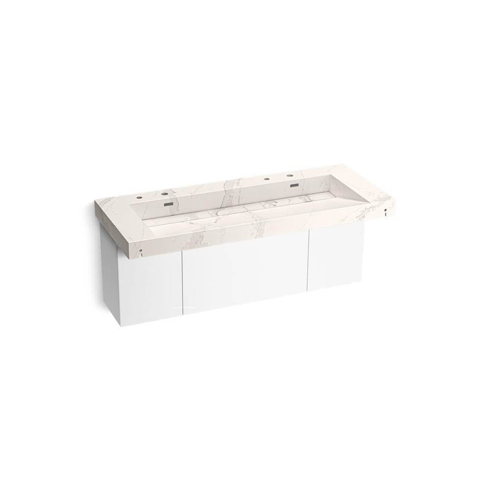 Kohler - ConstellationE 60'' wall-mount trough lavatory system - Et Cal Gold