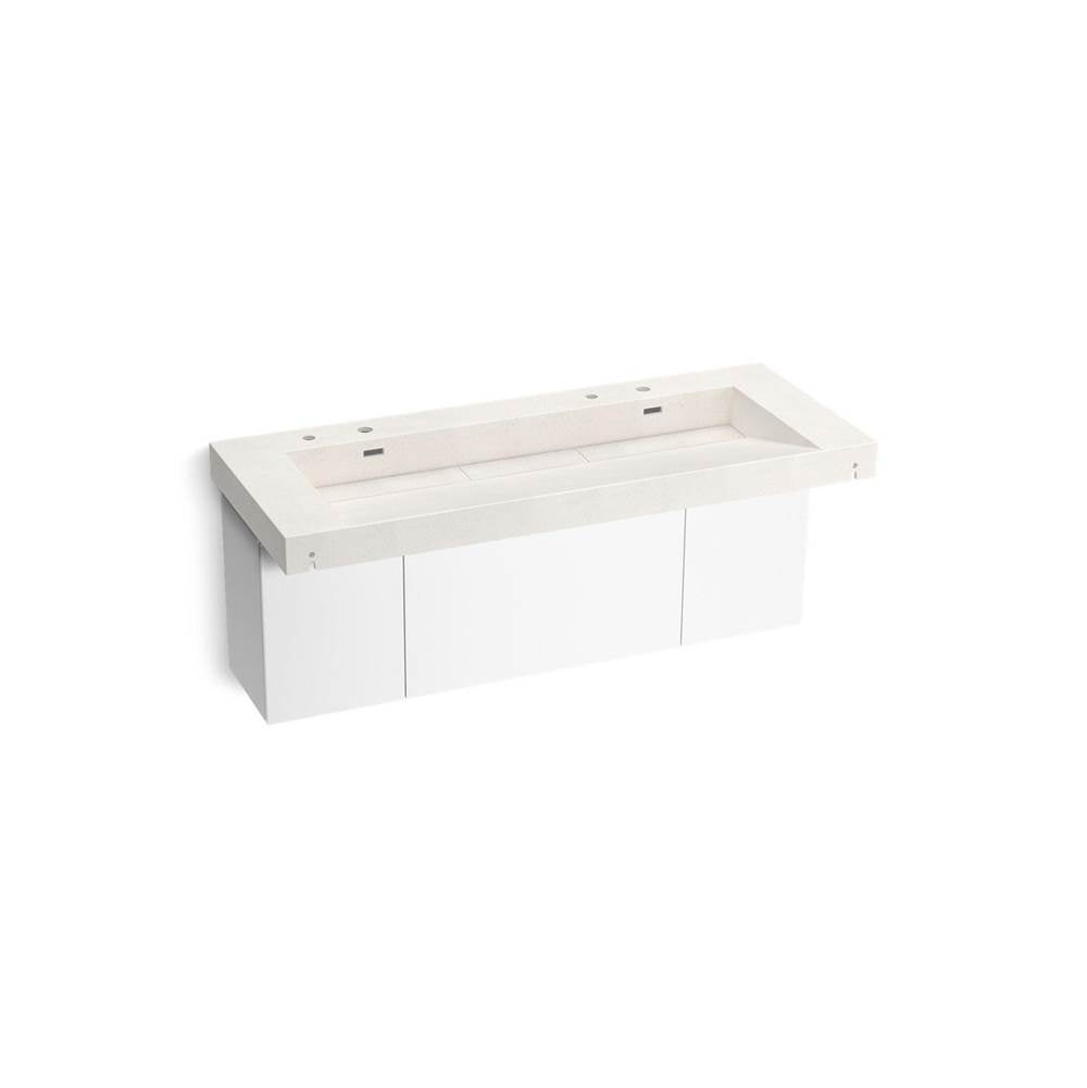 Kohler - ConstellationE 60'' wall-mount trough lavatory system - Arrow Root