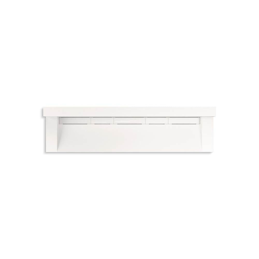 Kohler - ConstellationE 90'' wall-mount trough lavatory system with backsplash - Designer White