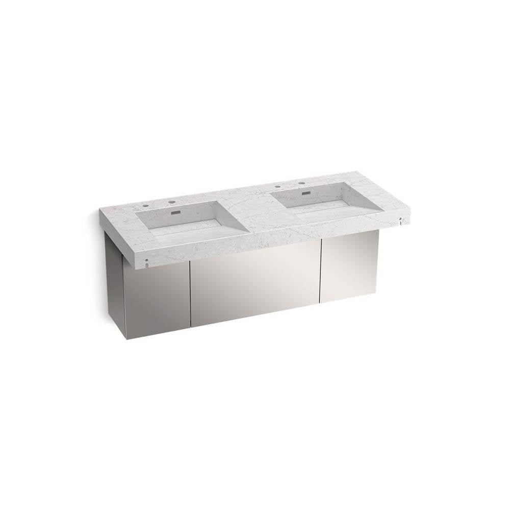 Kohler - ConstellationE 60'' wall-mount basin lavatory system - Pearl Jasmine