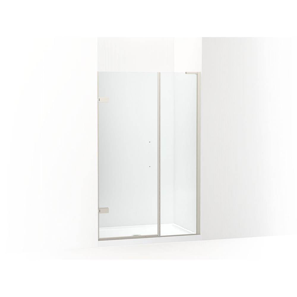 Kohler - ComposedE 3/8'' pivot door glass and hardware, no handle - Anodized Brushed Nickel