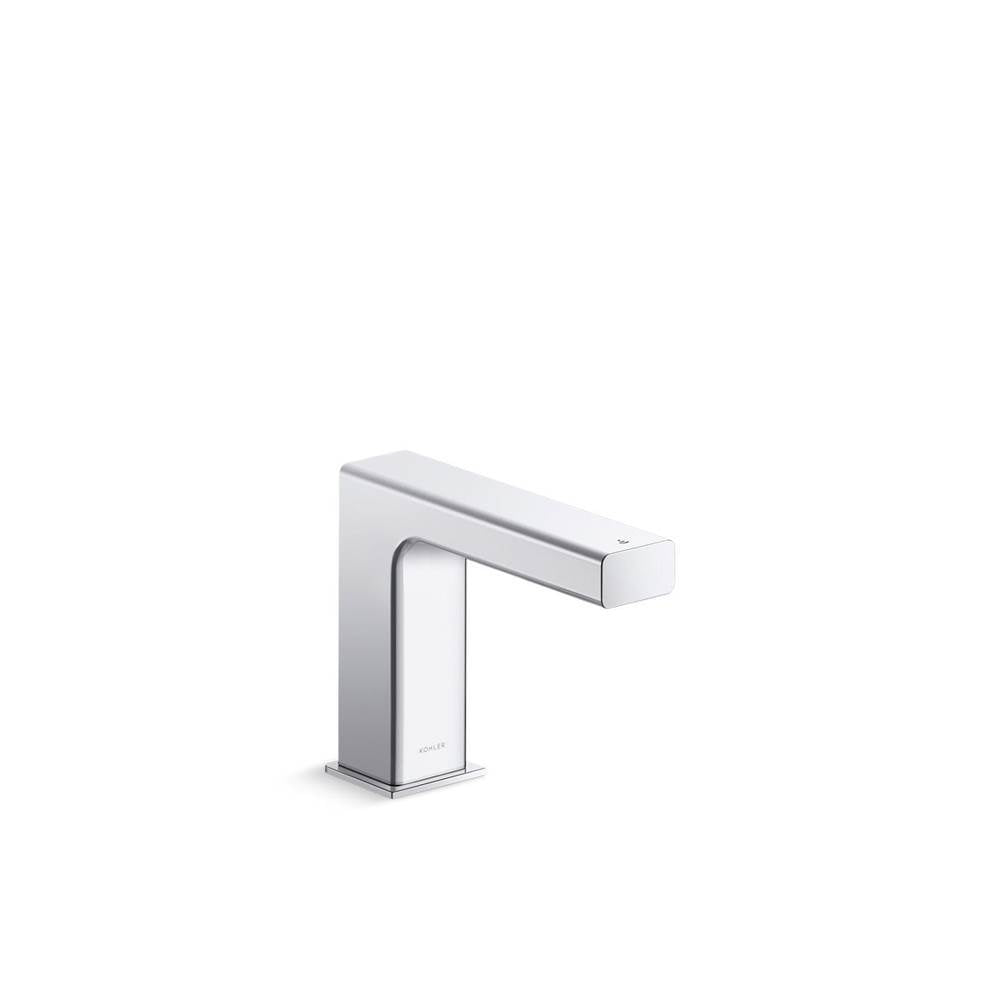 Kohler - StraytE Touchless single-hole lavatory faucet with Kinesis sensor technology, AC-powered, less drain, 0.5 gpm, project pack - Polished Chrome