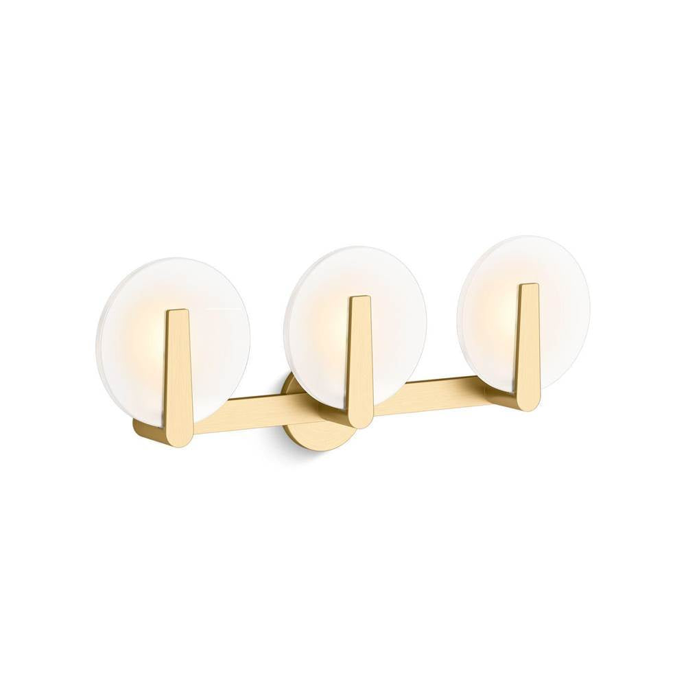 Kohler - Hint Three-light sconce - Brushed Moderne Brass