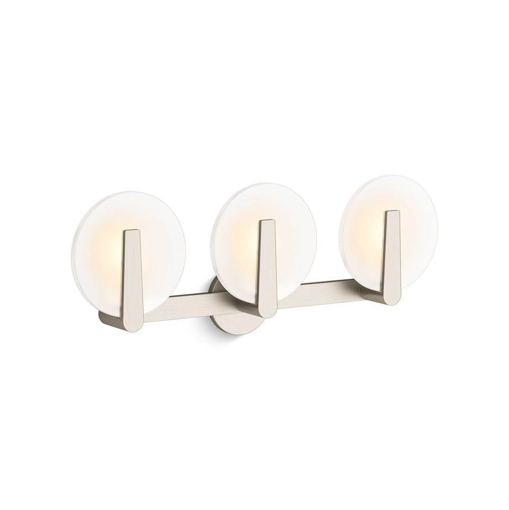 Kohler - Hint Three-light sconce - Brushed Nickel