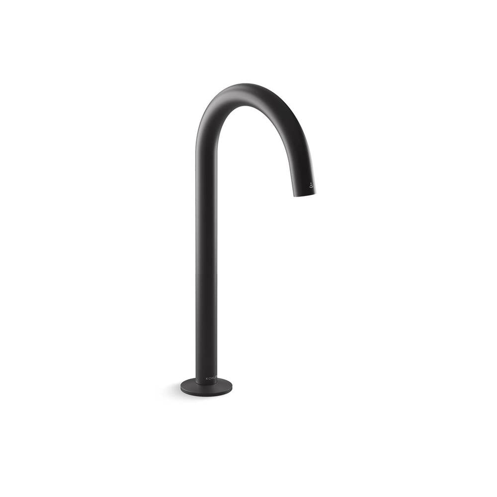 Kohler - Components Touchless single-hole lavatory faucet with Kinesis sensor technology, Tube design, 0.5 gpm - Matte Black