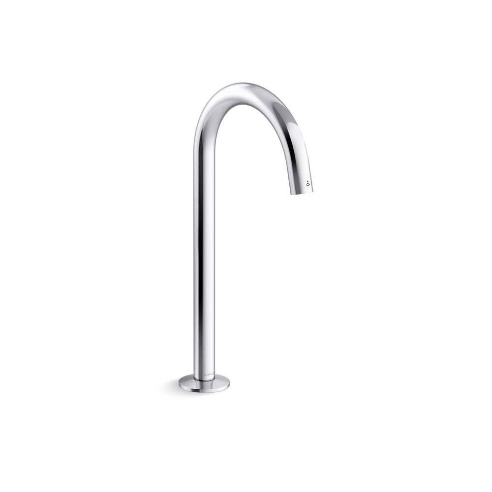 Kohler - Components Touchless lavatory faucet with Kinesis sensor technology and temperature mixer, Tube design, DC-powered, 0.5 gpm - Polished Chrome