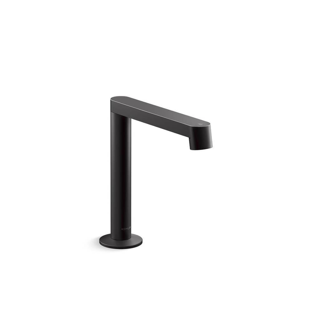 Kohler - Components Touchless single-hole lavatory faucet with Kinesis sensor technology, AC-powered, 0.5 gpm - Matte Black