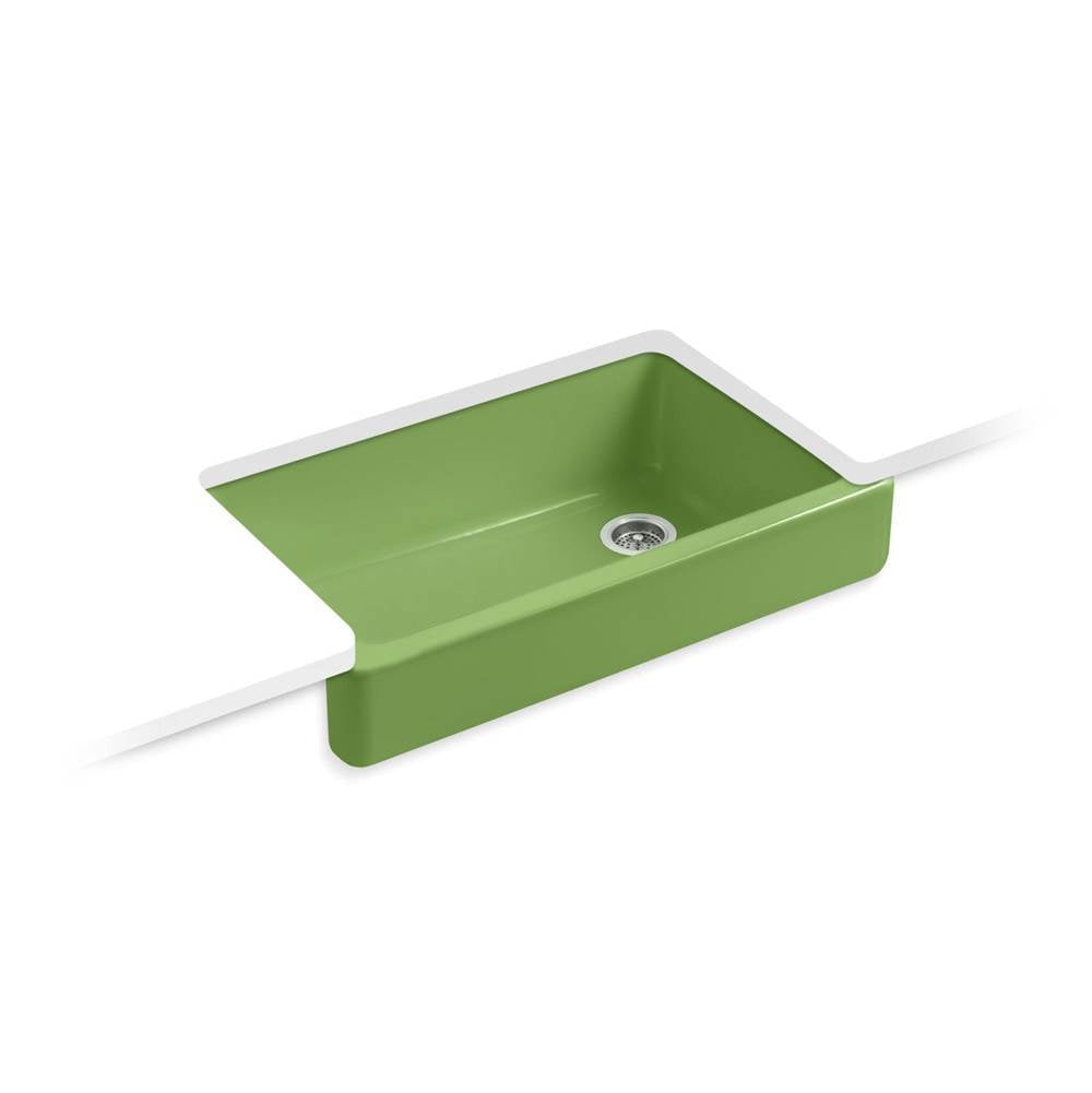 Kohler - Whitehaven 35-1/2'' undermount single-bowl farmhouse kitchen sink - Fresh Green
