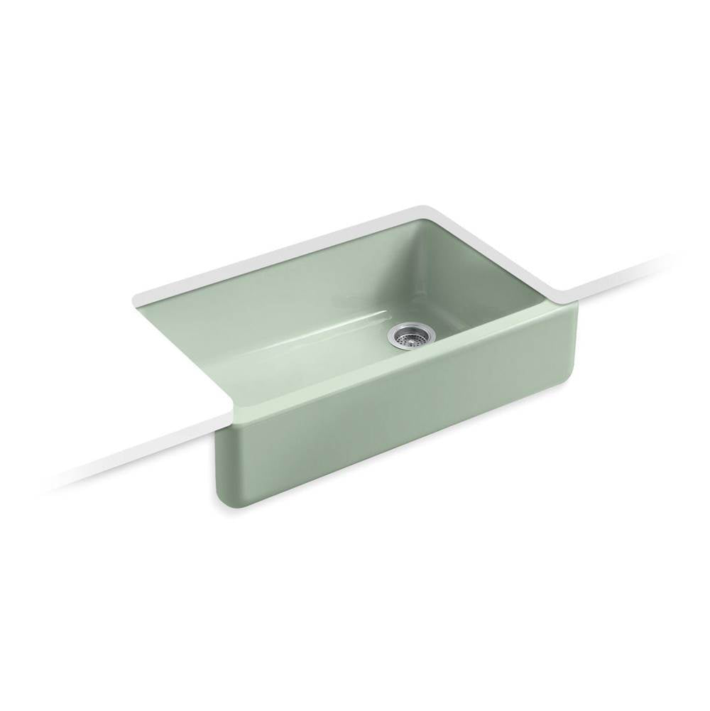 Kohler - Whitehaven 35-3/4'' undermount single-bowl farmhouse kitchen sink - Aspen Green