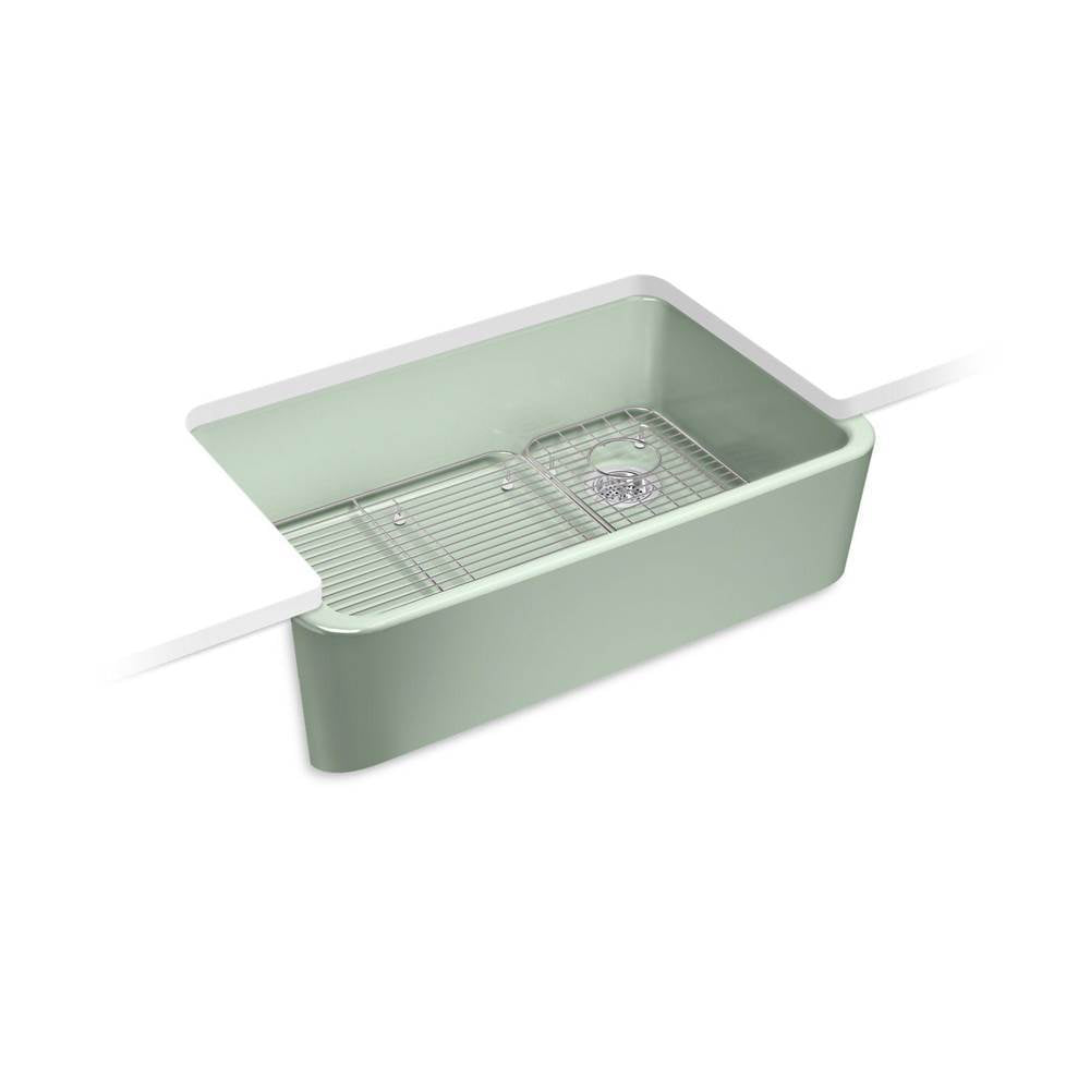 Kohler - Ironridge 34'' undermount single-bowl farmhouse kitchen sink - Aspen Green