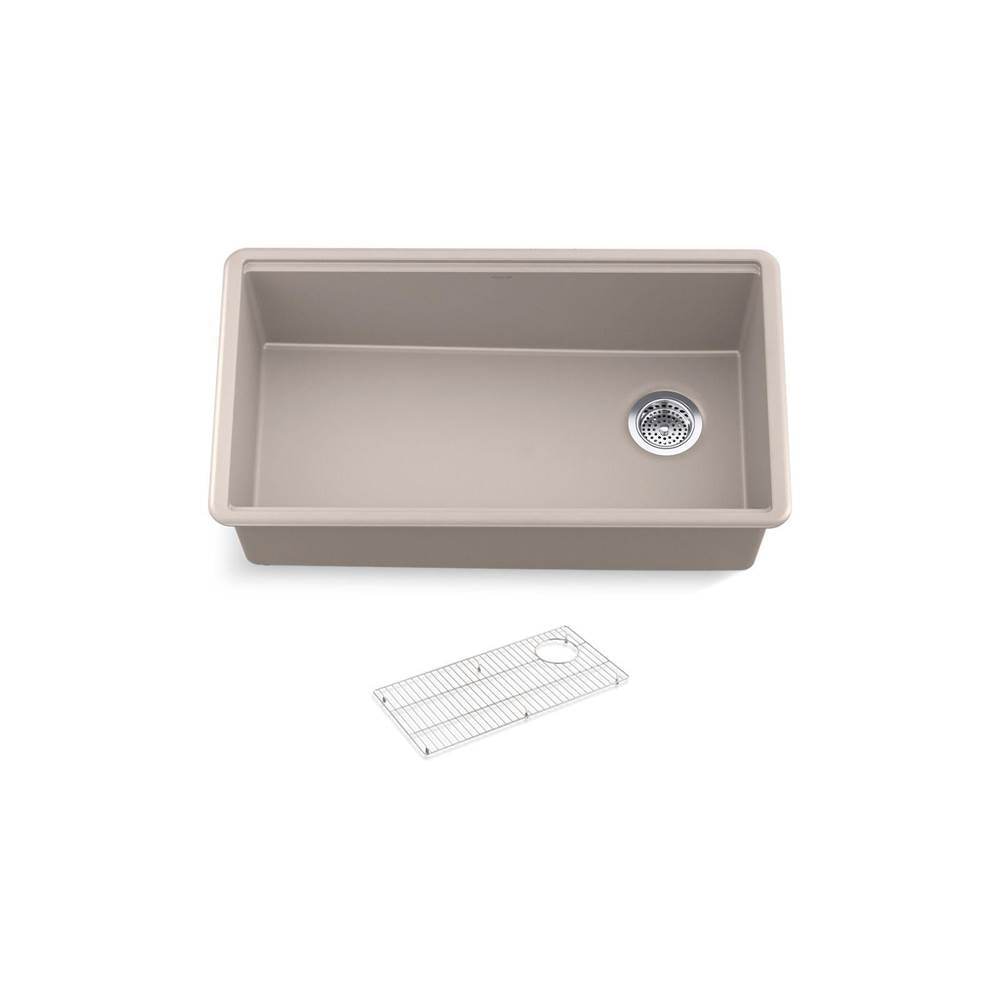 Kohler - BillingsE 32-1/2'' undermount single-bowl kitchen sink - Matte Taupe