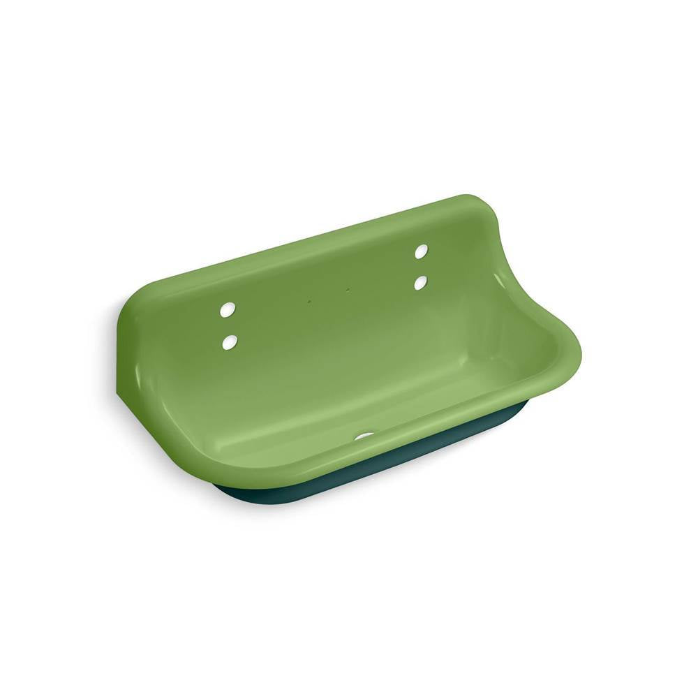 Kohler - BrockwayE 36'' wall-mount utility sink - Teal Exterior with Fresh Green Interior