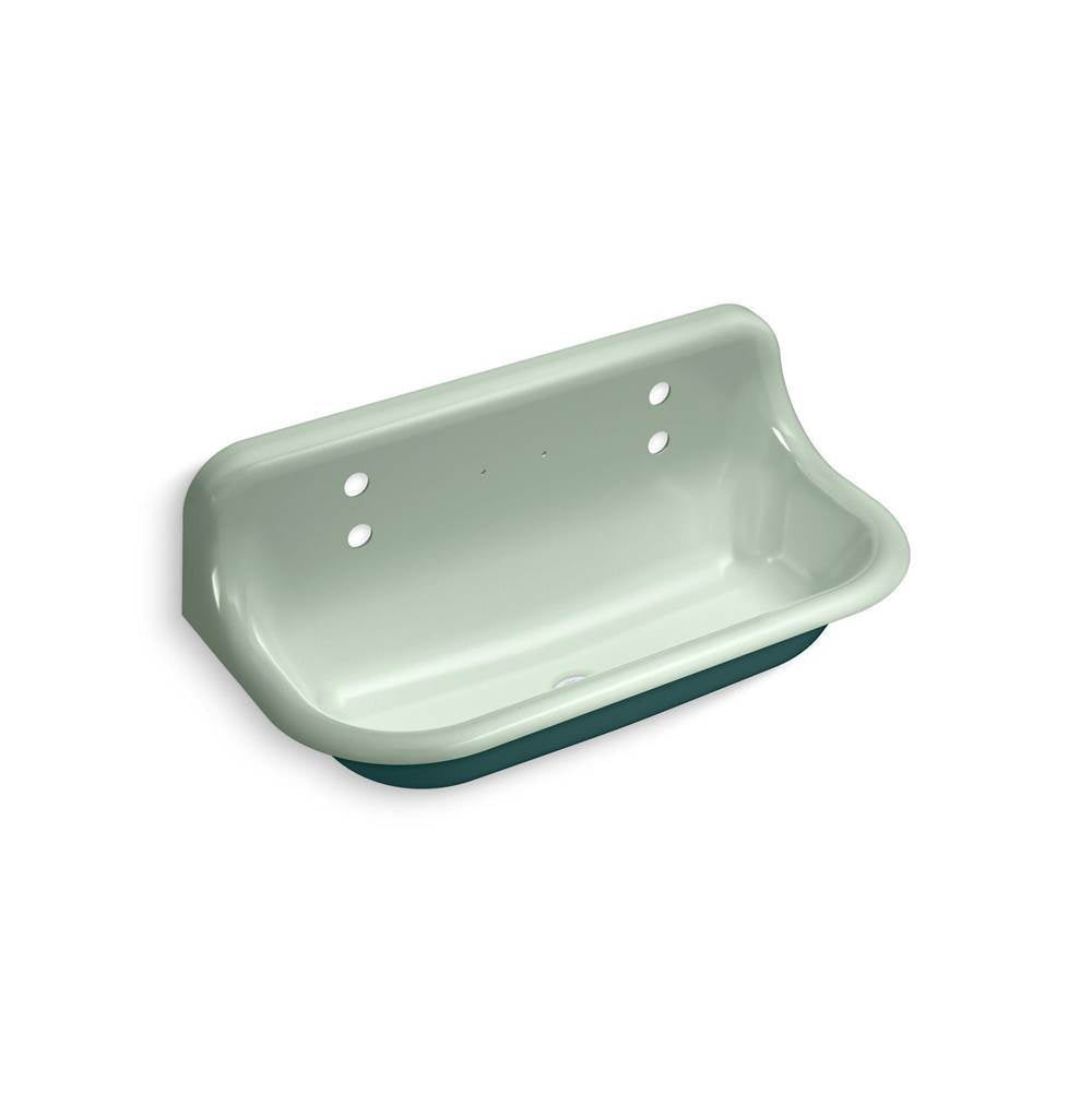 Kohler - BrockwayE 36'' wall-mount utility sink - Teal Exterior with Aspen Interior