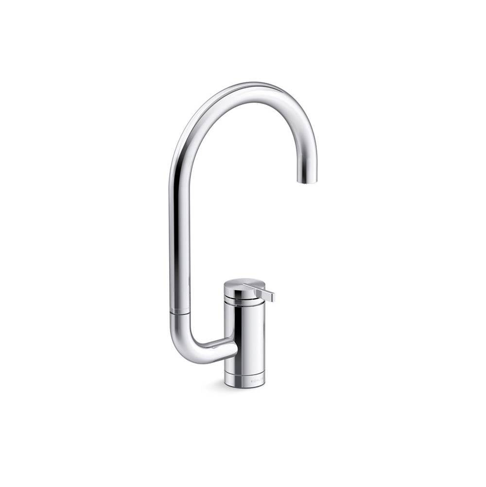 Kohler - Components Single-handle bar sink faucet with two-function extended-reach spout - Polished Chrome