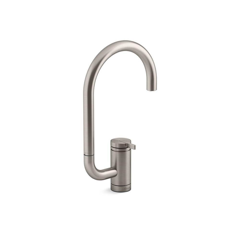 Kohler - Components Single-handle bar sink faucet with two-function extended-reach spout - Vibrant Stainless