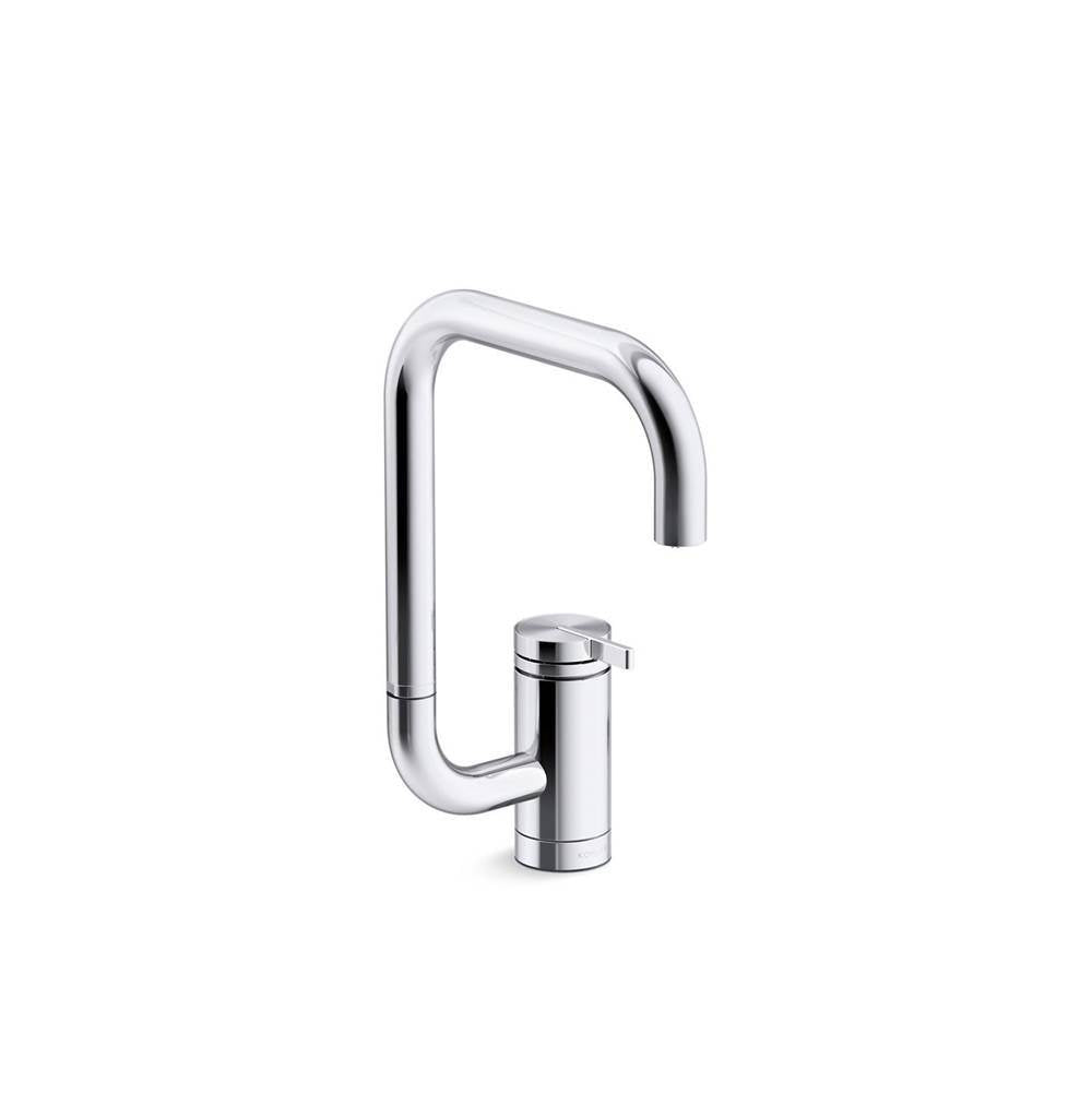 Kohler - Components Single-handle bar sink faucet with two-function extended-reach spout - Polished Chrome
