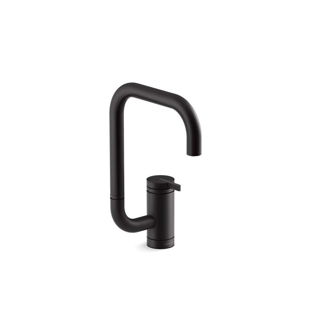 Kohler - Components Single-handle bar sink faucet with two-function extended-reach spout - Matte Black