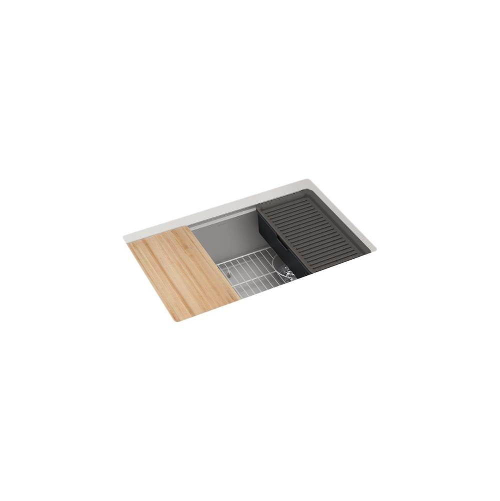 BillingsE 29'' undermount single-bowl workstation kitchen sink