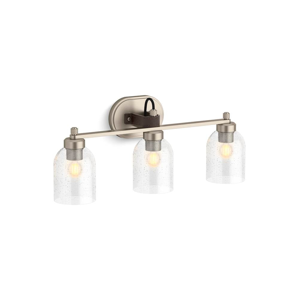Kohler - Tannage Three-light sconce - Brushed Nickel