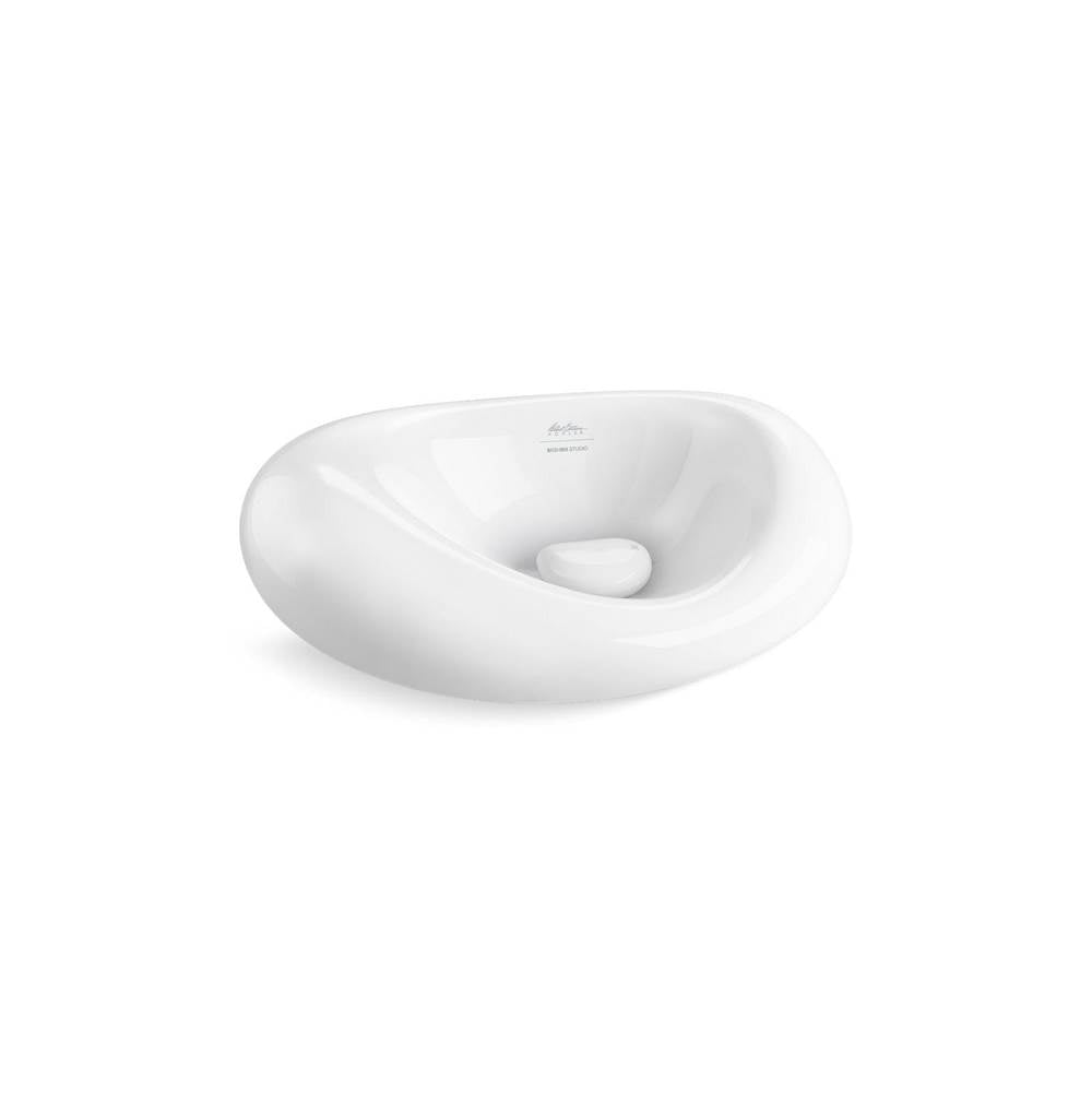 Kohler - LandshapesE by Daniel Arsham 21-1/2'' oval vessel bathroom sink, no overflow - White