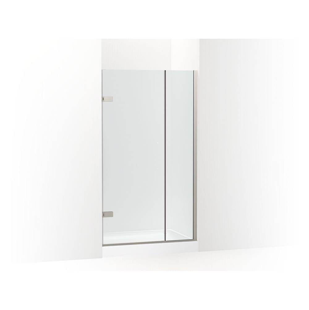 Kohler - ComposedE 3/8'' pivot door glass and hardware, no handle - Anodized Brushed Nickel