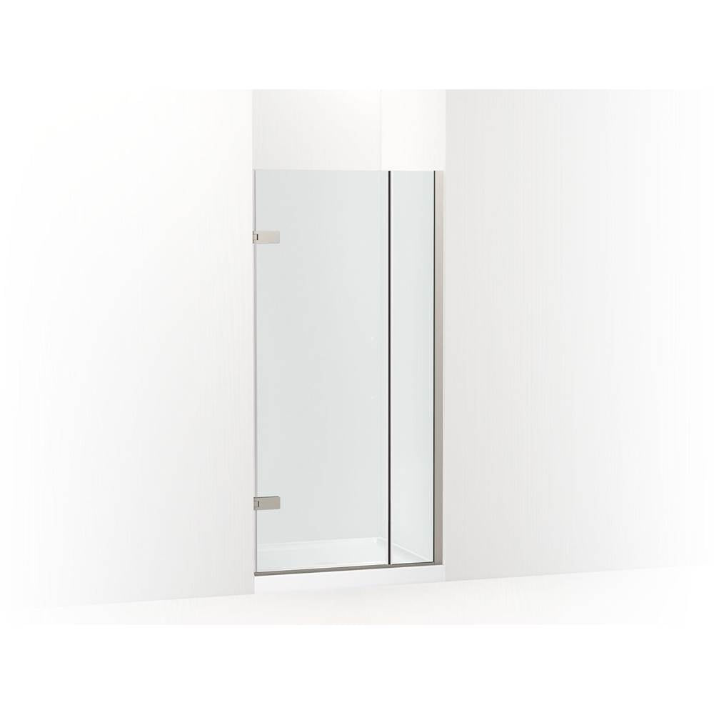 Kohler - ComposedE 3/8'' pivot door glass and hardware, no handle - Anodized Brushed Nickel