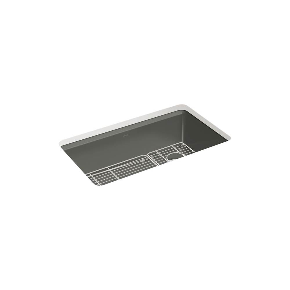 Kohler - Riverby 33'' undermount single-bowl kitchen sink - Thunder Grey