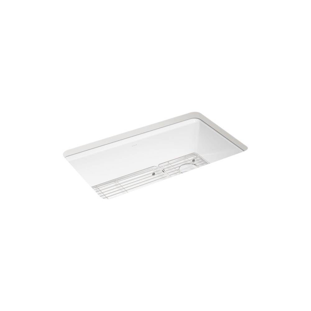 Kohler - Riverby 33'' undermount single-bowl kitchen sink - White