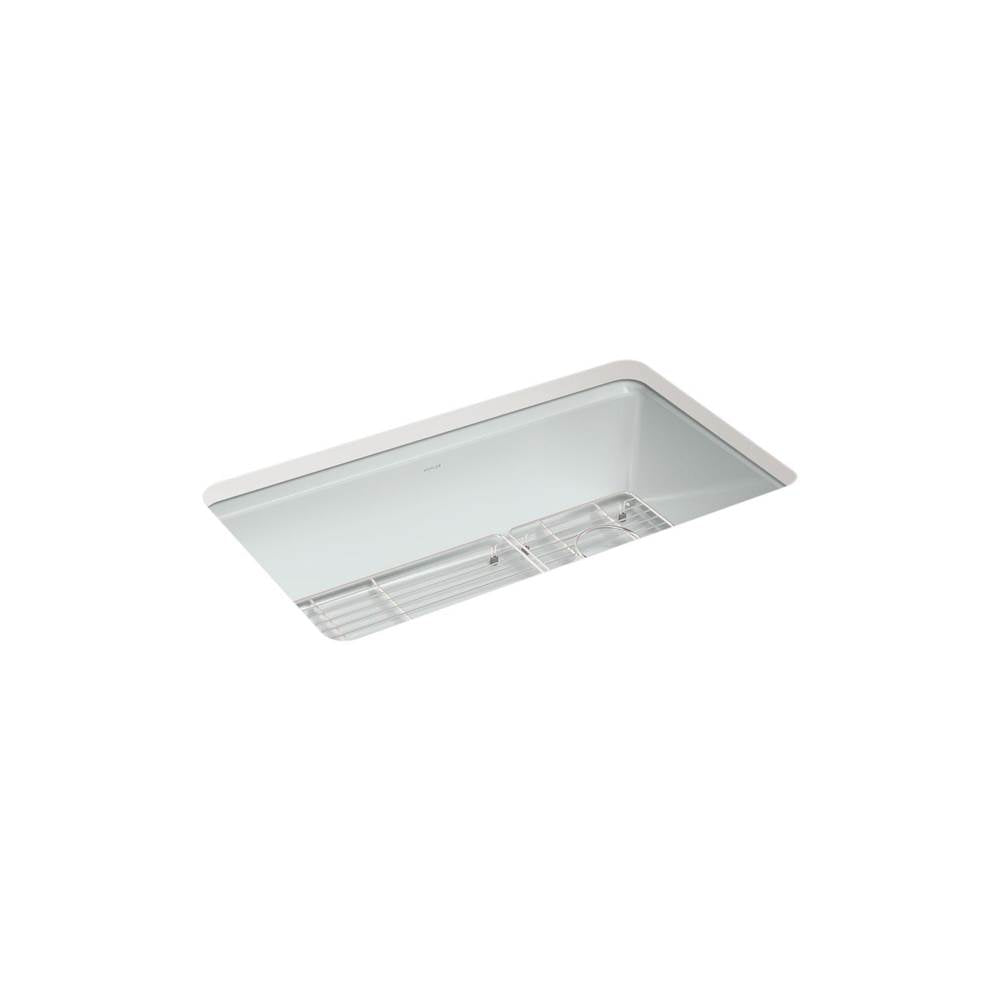 Kohler - Riverby 33'' undermount single-bowl kitchen sink - Ice Grey