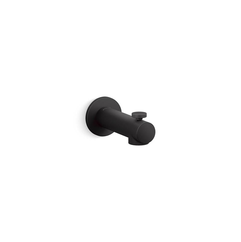Kohler - Elate Wall-mount bath spout with diverter - Matte Black