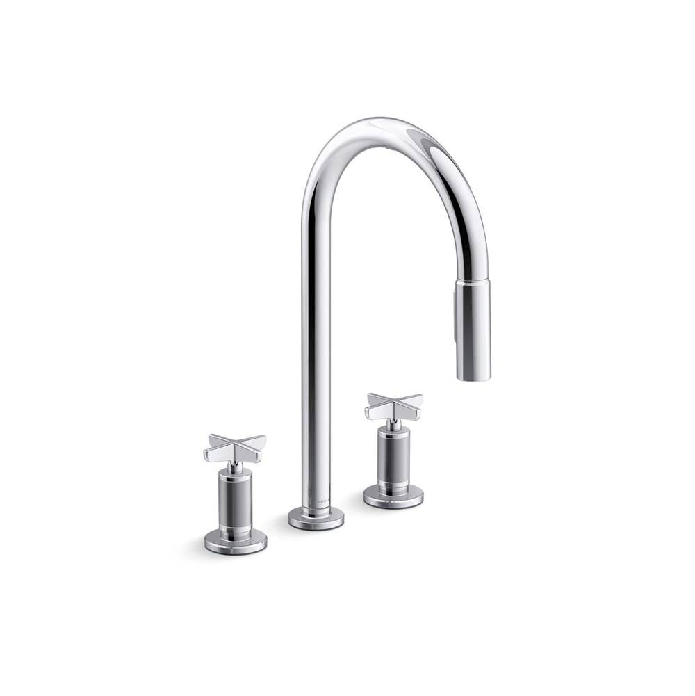 Kohler - BilletE Pull-down kitchen sink faucet with two-function sprayhead - Polished Chrome