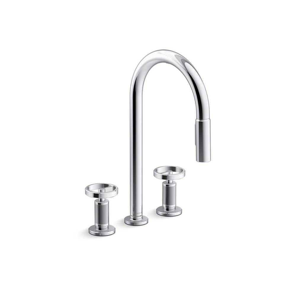 Kohler - BilletE Pull-down kitchen sink faucet with two-function sprayhead - Polished Chrome