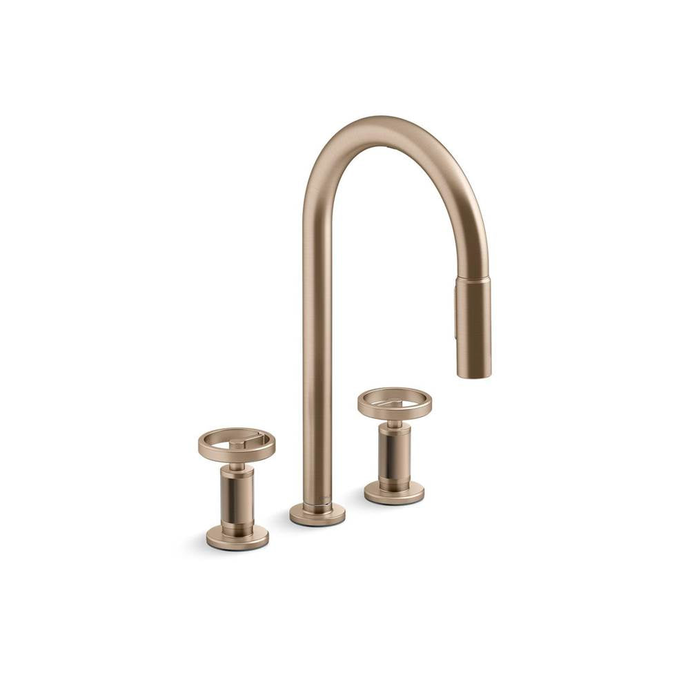 Kohler - BilletE Pull-down kitchen sink faucet with two-function sprayhead - Vibrant Brushed Bronze