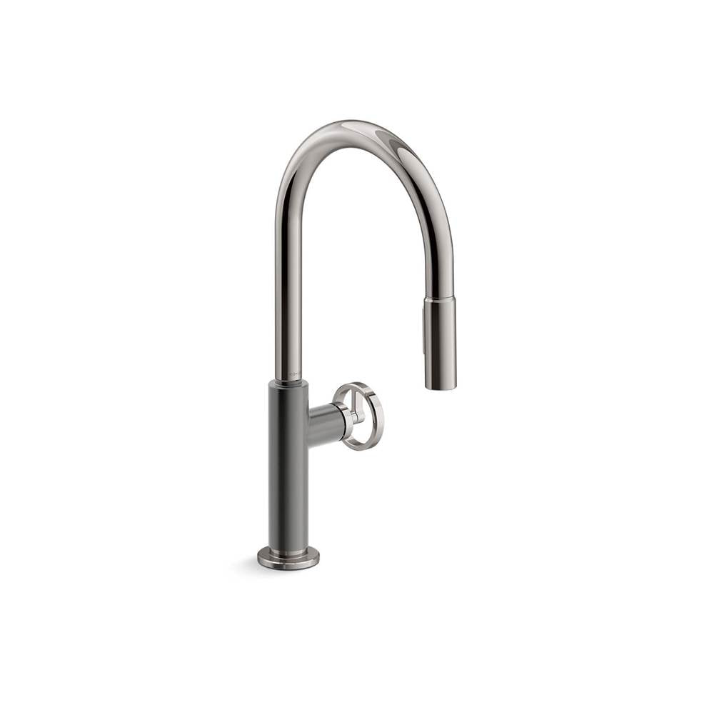 Kohler - BilletE Touchless pull-down kitchen sink faucet with two-function sprayhead - Vibrant Titanium