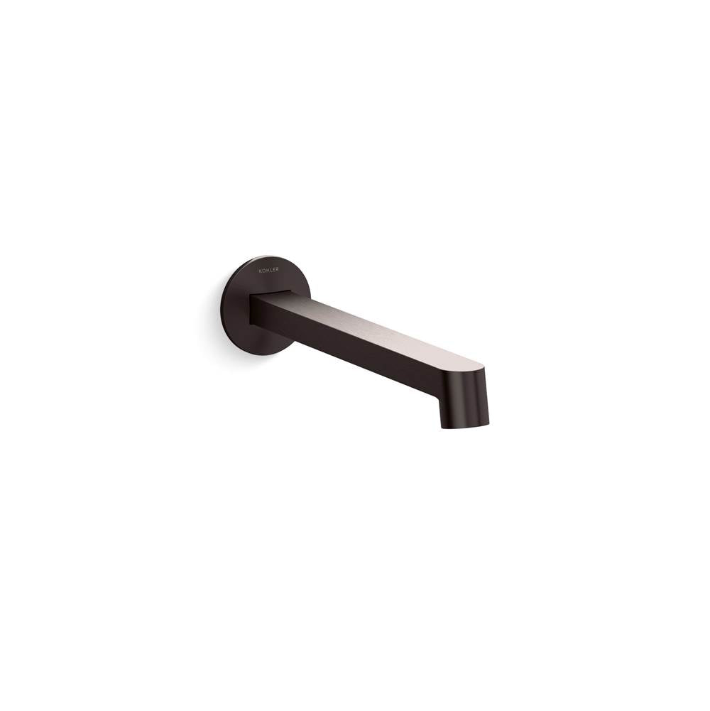 Kohler - Components Wall-Mount Bathroom Sink Faucet Spout With Row Design 1.2 GPM - Brushed Graphite