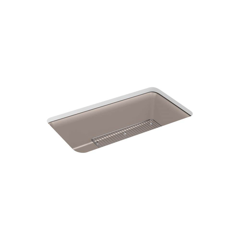 Kohler - Cairn 33-1/2'' undermount single-bowl kitchen sink - Matte Taupe
