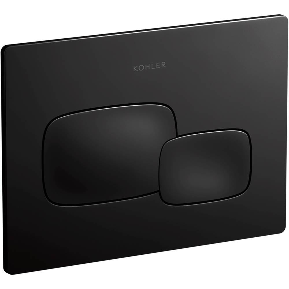 Kohler - Cue Flush actuator plate for 2''x 4'' in-wall tank and carrier system - Black