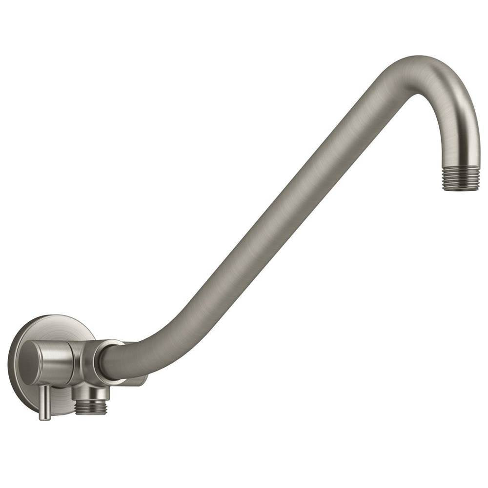 Kohler - Gooseneck Rainhead arm with 3-way diverter - Vibrant Brushed Nickel