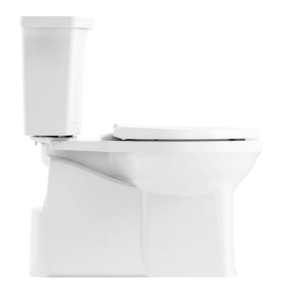 Corbelle Two-piece elongated toilet with skirted trapway, 1.28 gpf